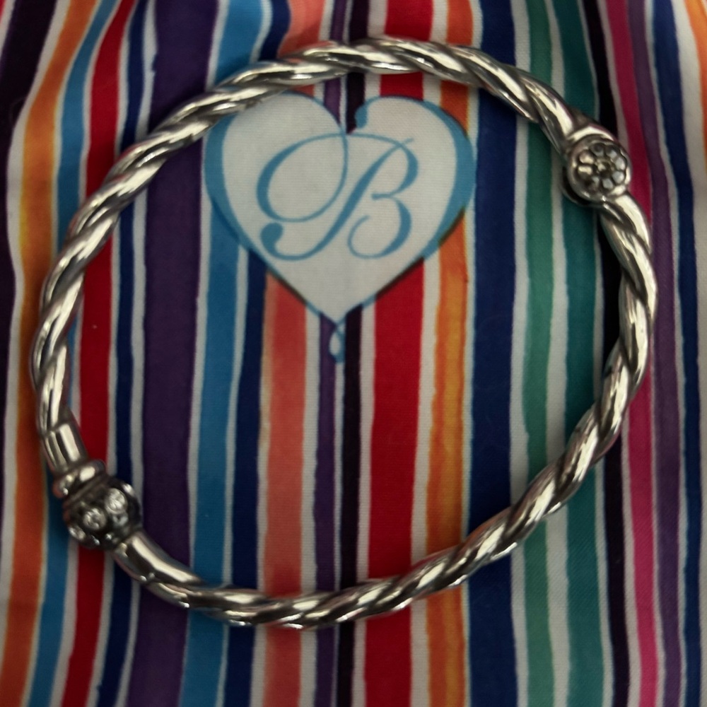 Vintage Silver Twisted Bangle Bracelet